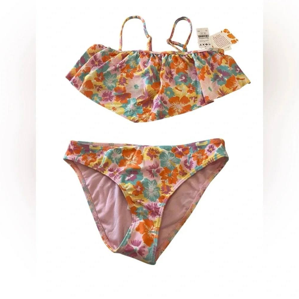 NWT Roxy Girls Floraya Flutter Bikini Set - Picture 3 of 7